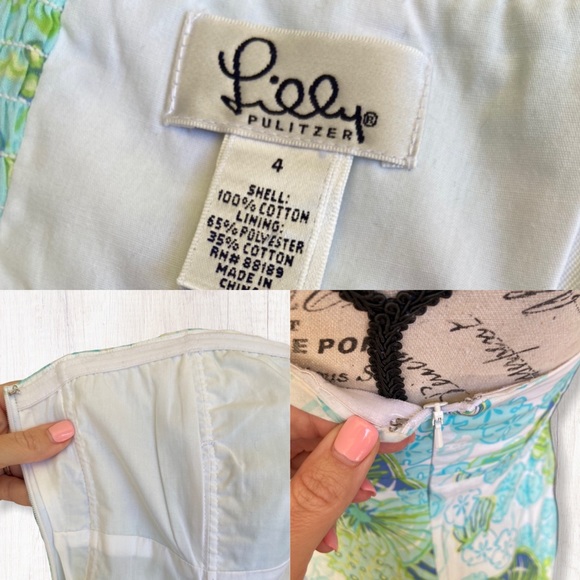 🥥 Lilly Pulitzer Shell Shocked Strapless Dress - Picture 7 of 8